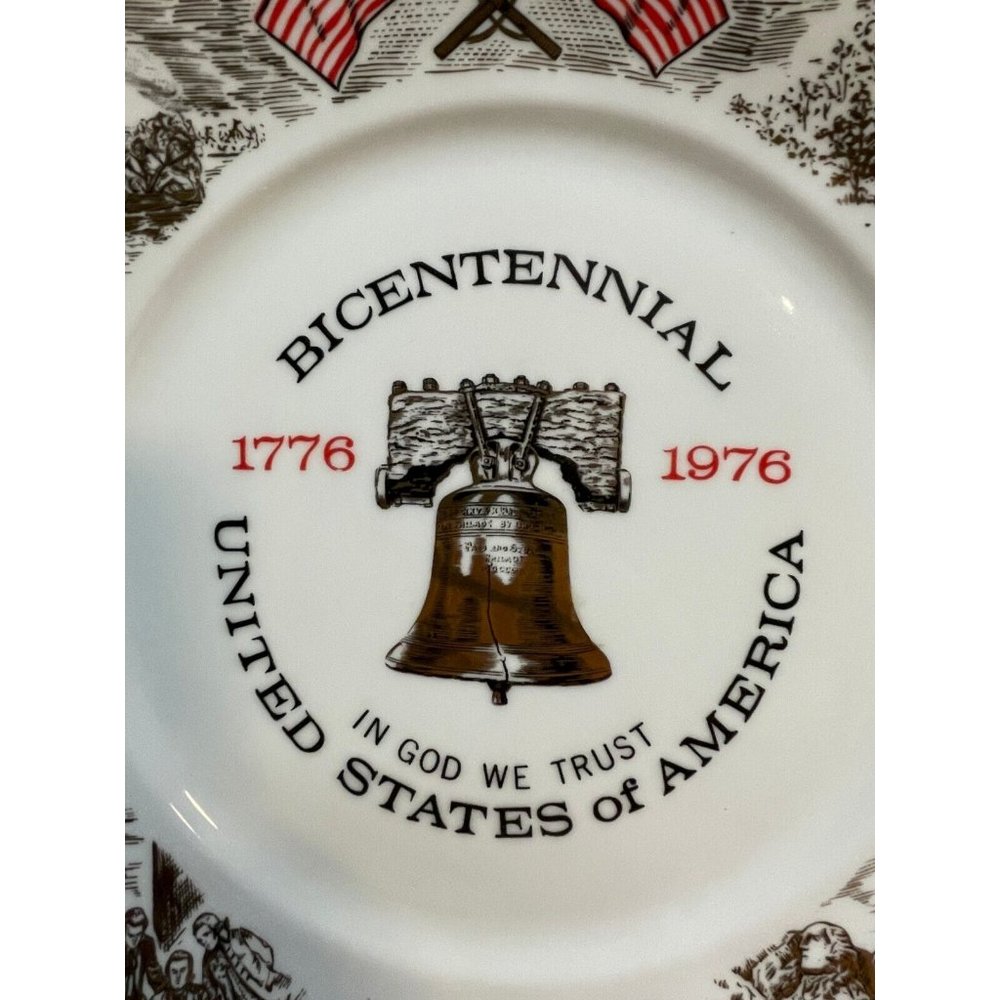 Edgewood Philadelphia Bicentennial Plate Liberty Bell Decorative 1976 - Picture 5 of 16